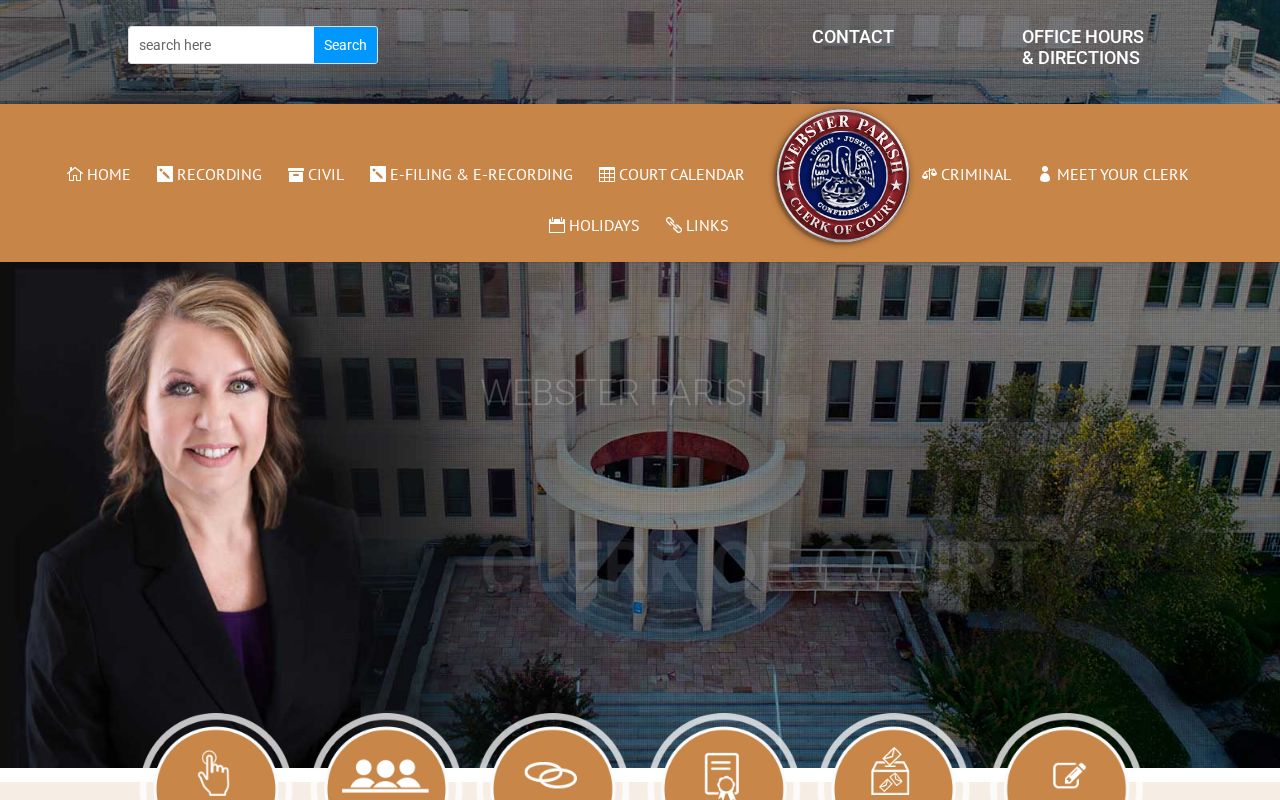Webster Parish Clerk of Court official website